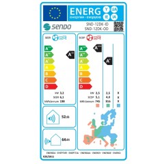 Sendo Daiki SND-12DK Κλιματιστικό 12000 BTU A++/A+++